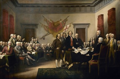 Jefferson with Declaration of Independence